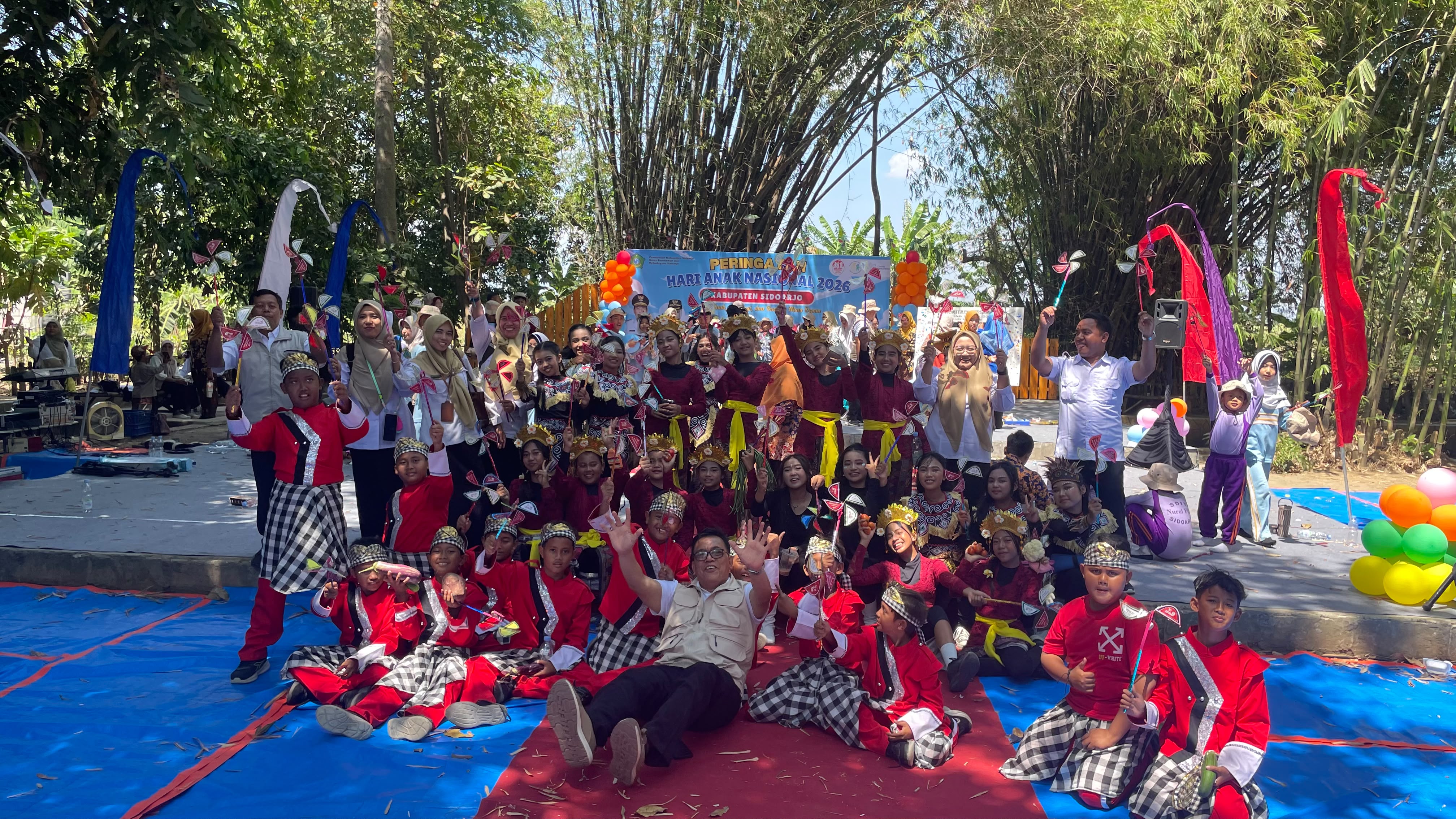 Semarak Hari Anak Nasional 2026, Pelajar Sidoarjo Tampilkan Seni Budaya