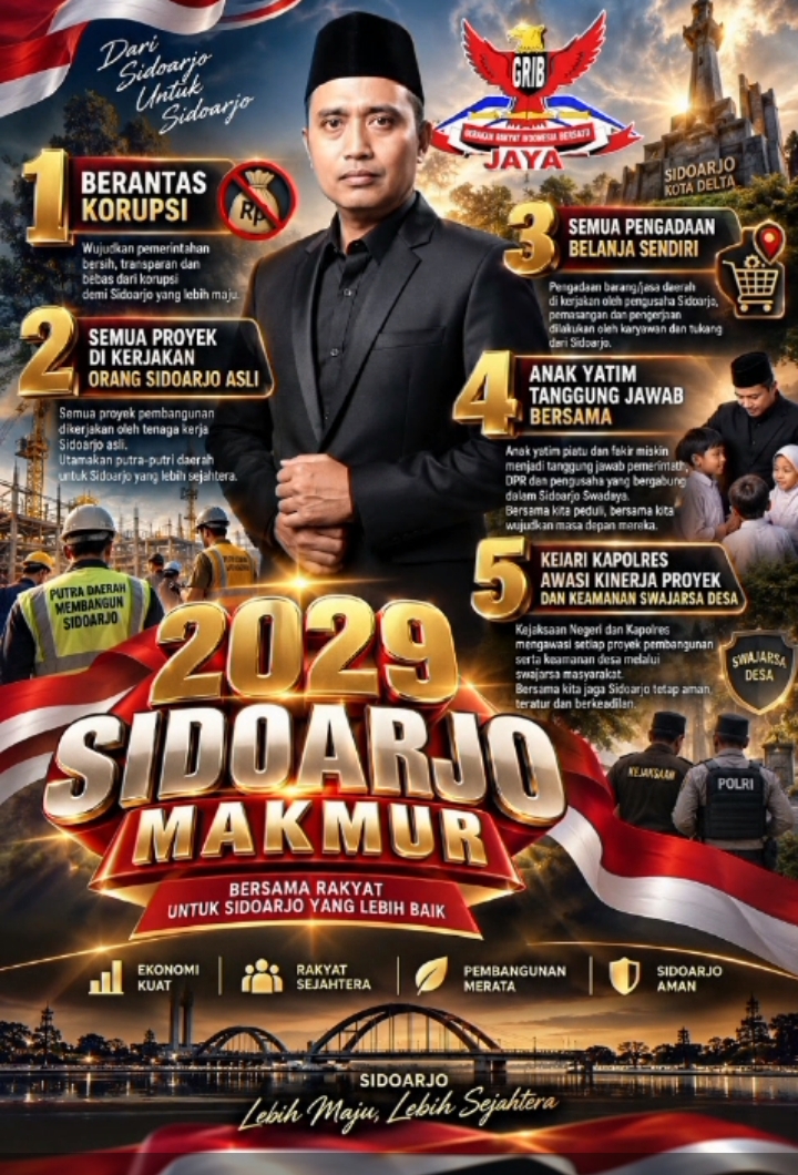 Menuju Sidoarjo Makmur 2029, Transparansi dan Kesejahteraan Rakyat